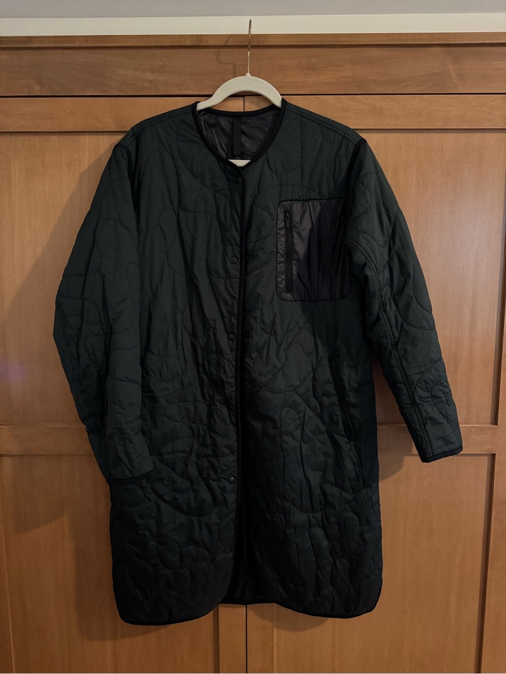 Lululemon Insulated Quilted Long Bomber Coat